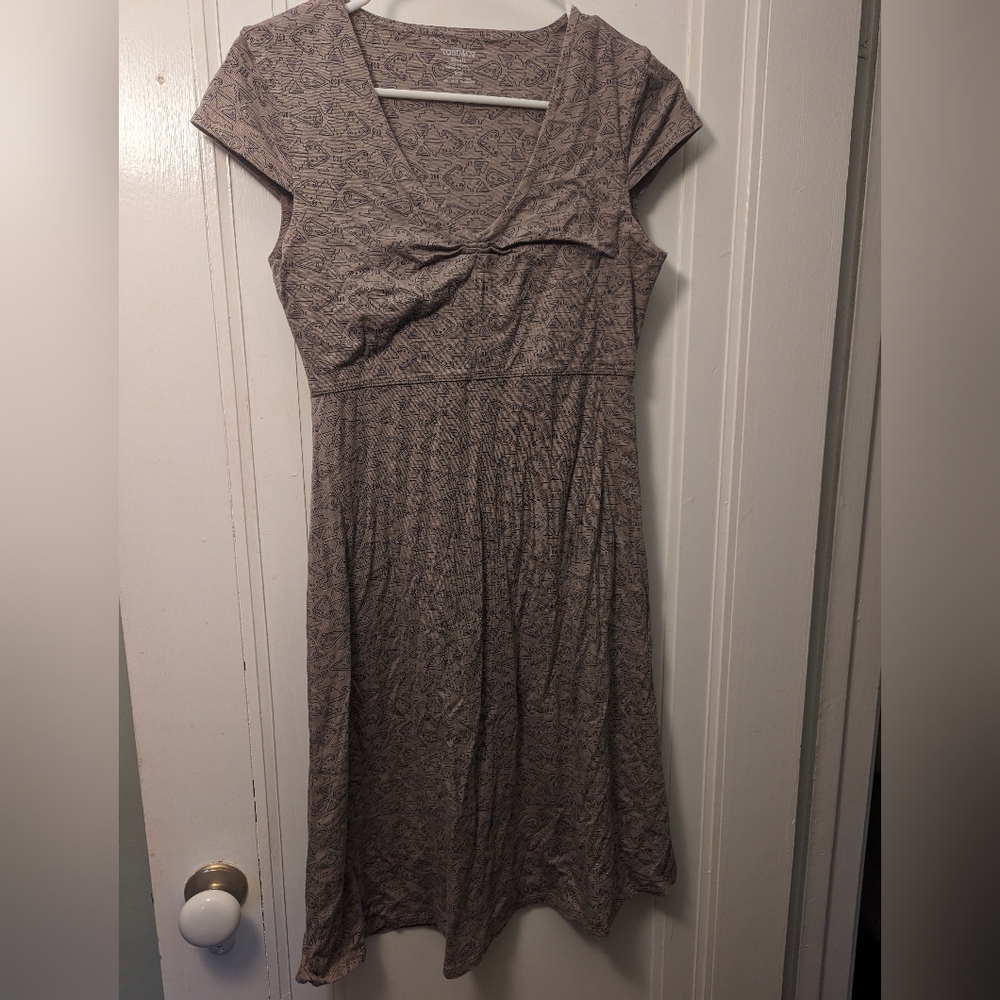 Rosemarie Dress - Falcon Brown Tapestry Print